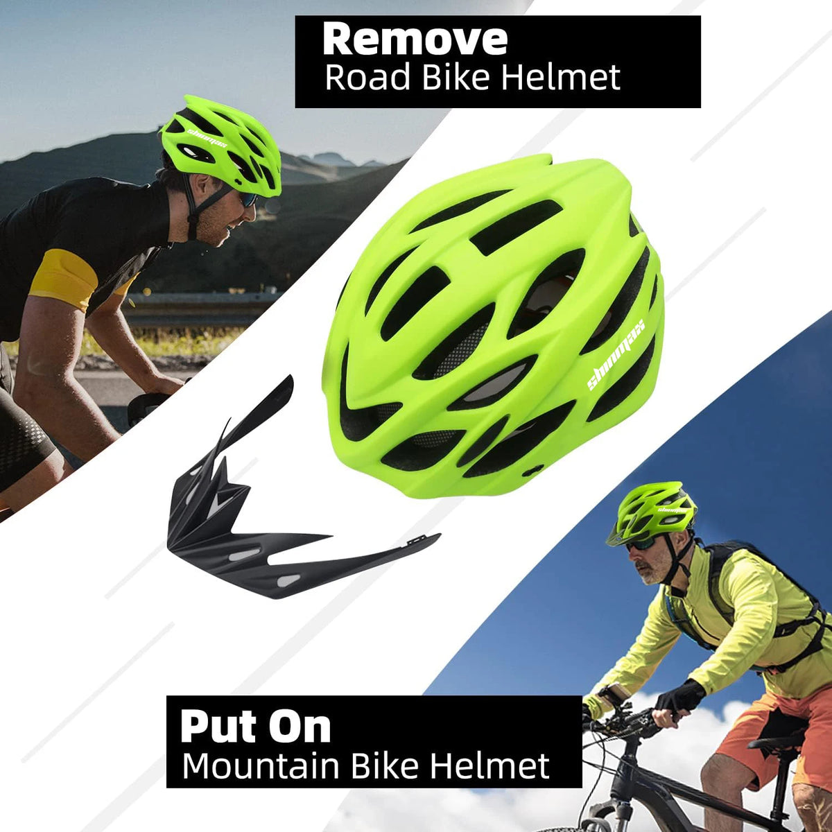LED Visor Bike Helmet