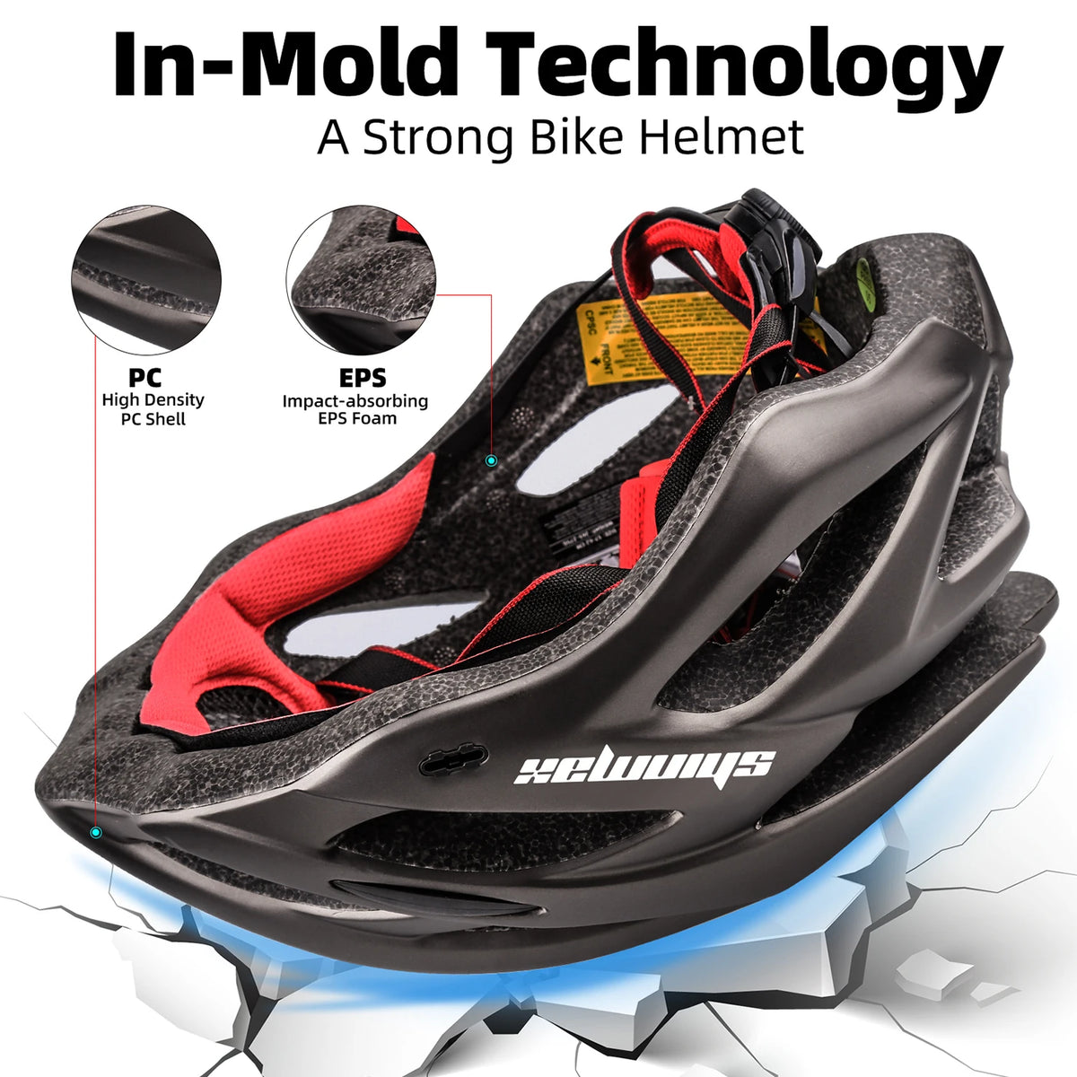 LED Visor Bike Helmet