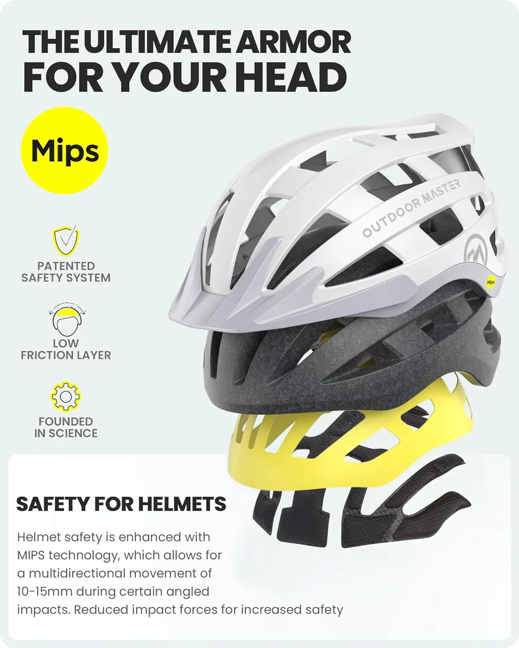 OutdoorMaster LED Bike Helmet