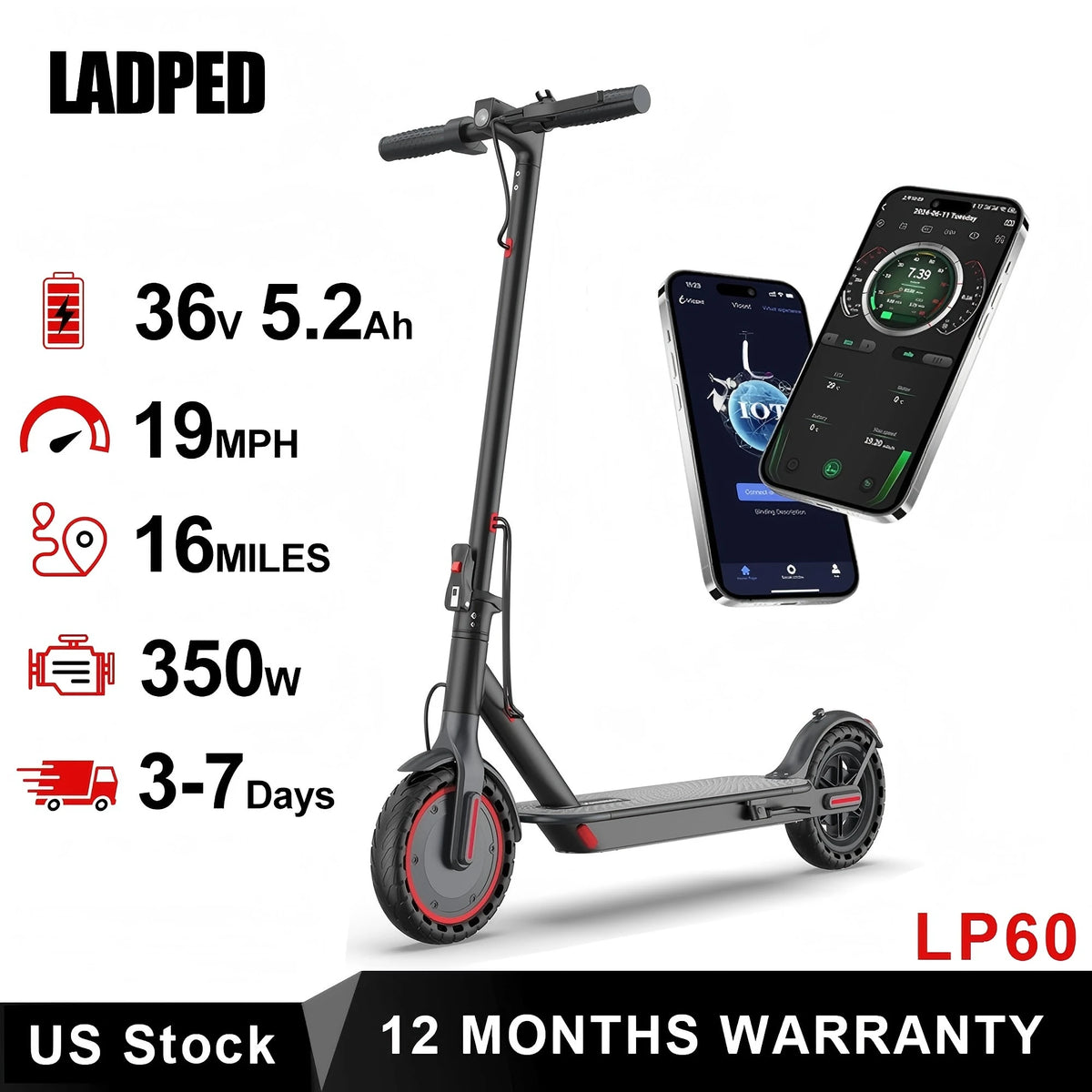 AOVOPRO LAPED LP60 Electric Scooter