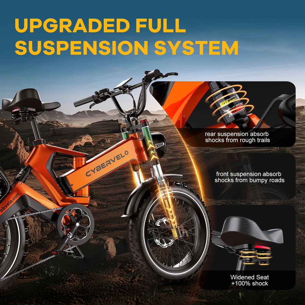 Cybervelo EK6 Fat Tire Electric Bike