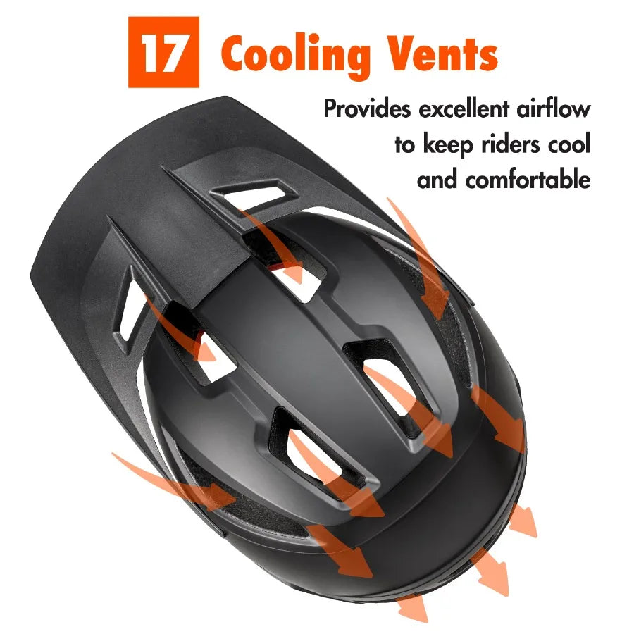 Adult Full-Face Bike Helmet