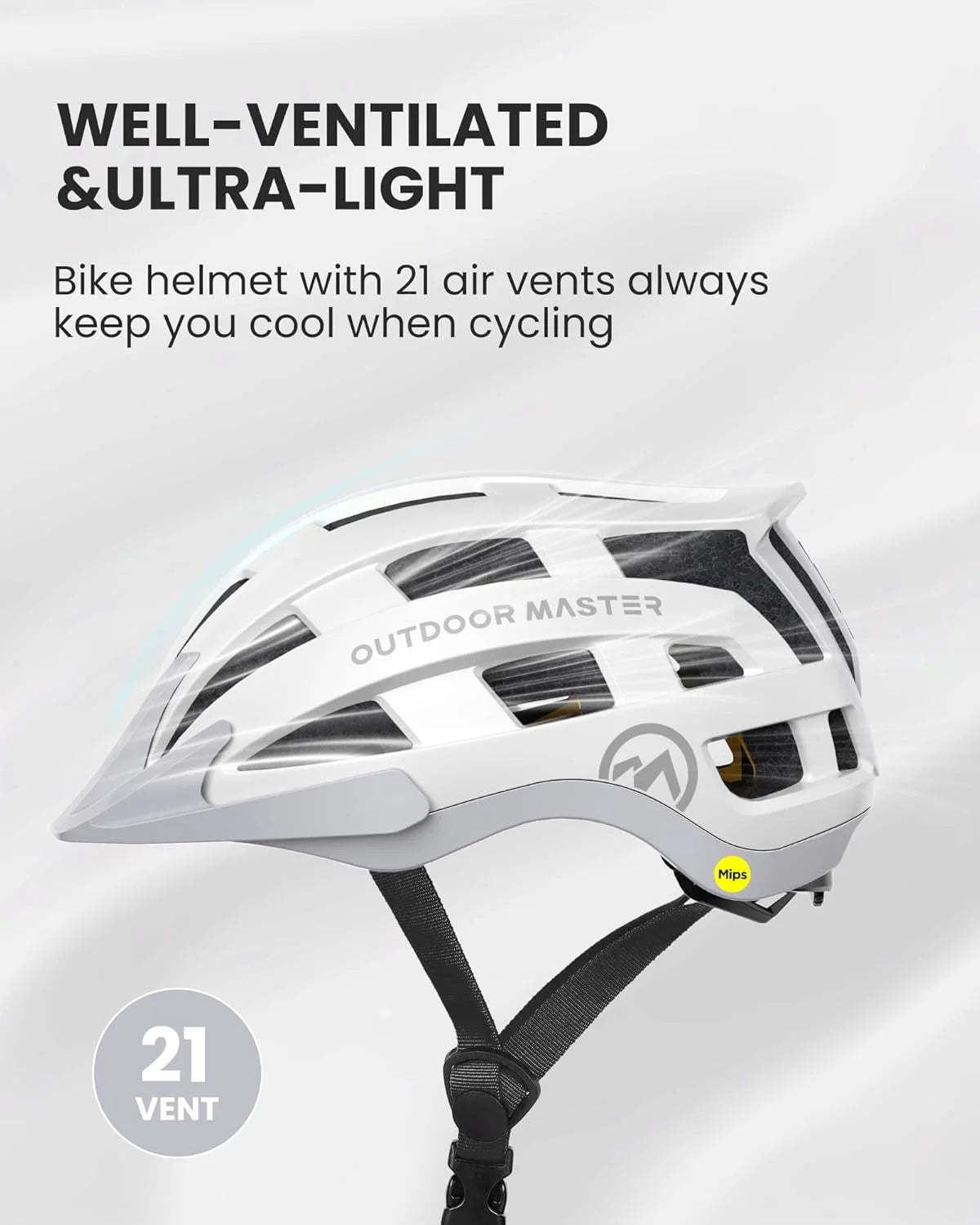 OutdoorMaster LED Bike Helmet