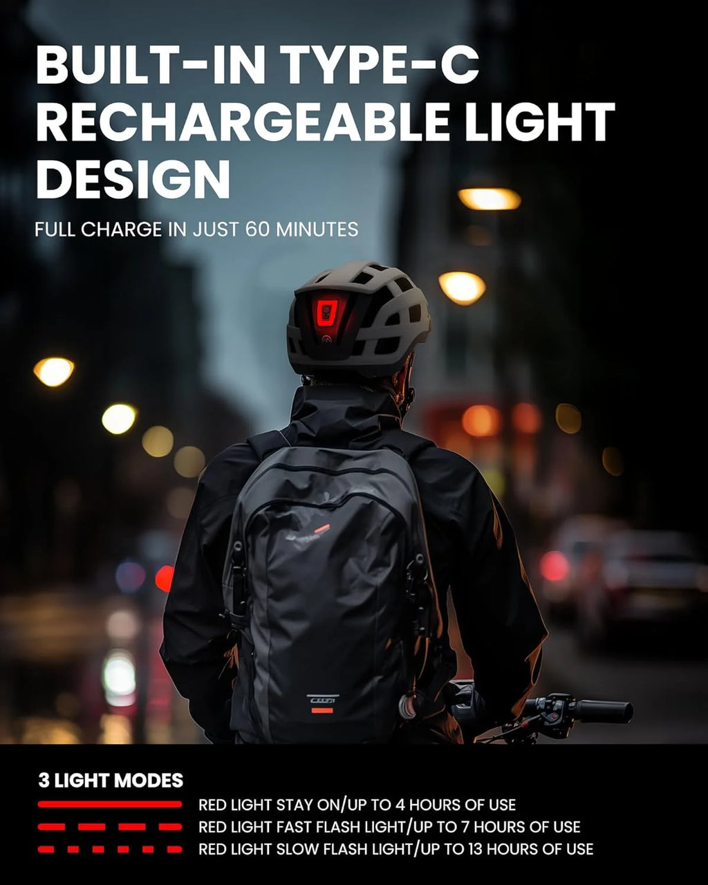 OutdoorMaster LED Bike Helmet