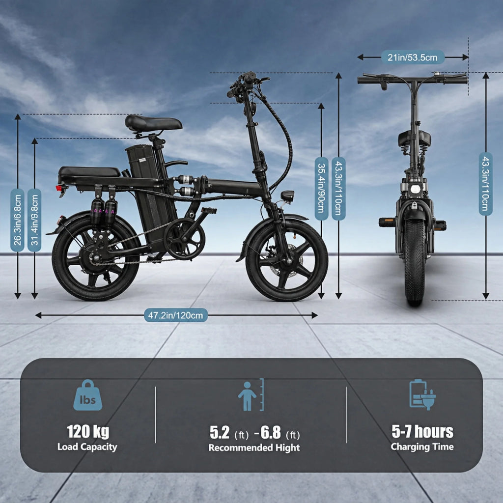 500W Foldable Electric Bike