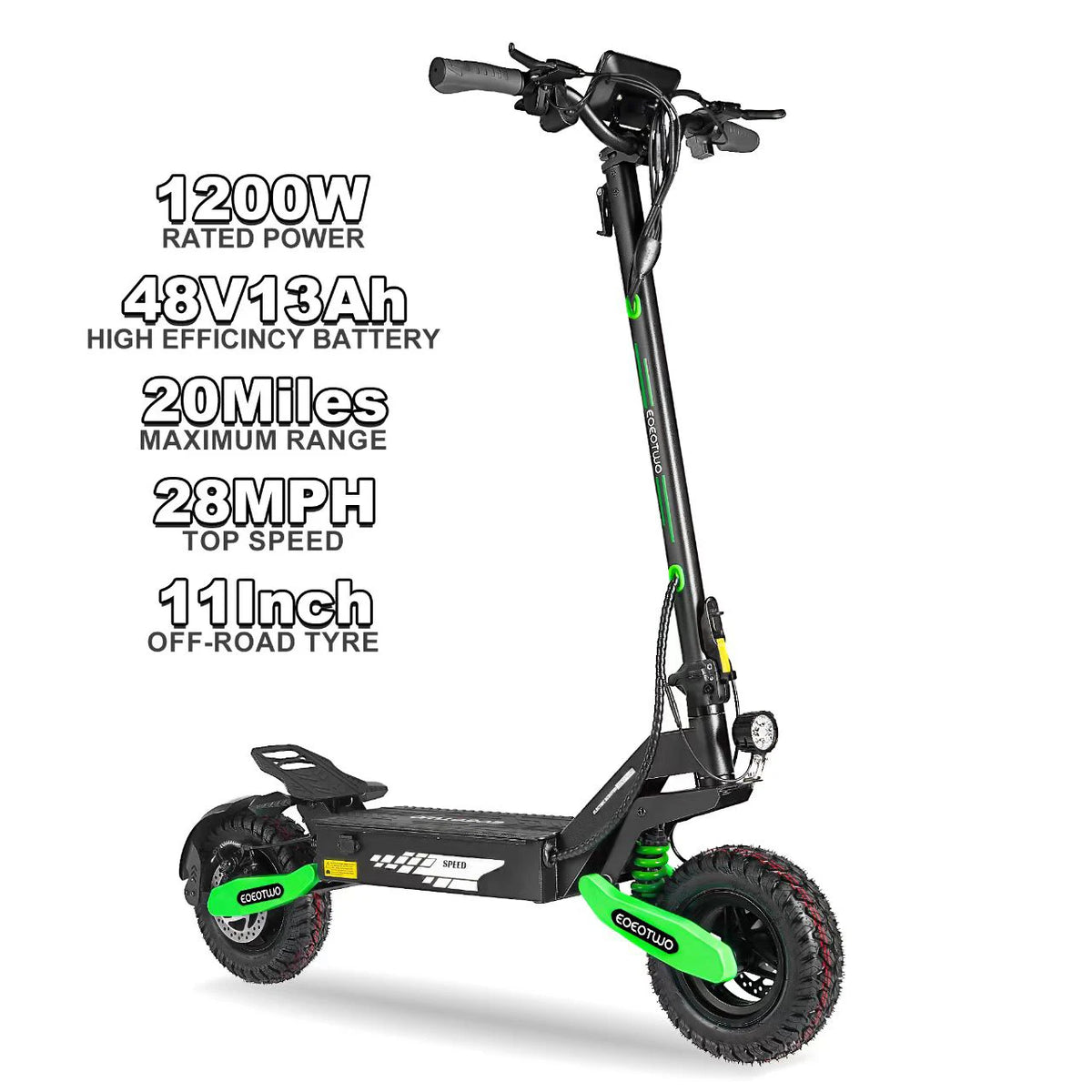 EOEOTWO 1200W Off-Road Electric Scooter