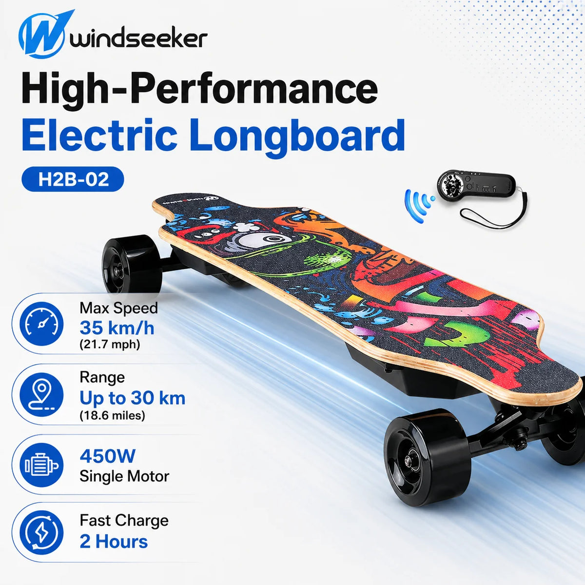 Windseeker H2B-02 Electric Skateboard