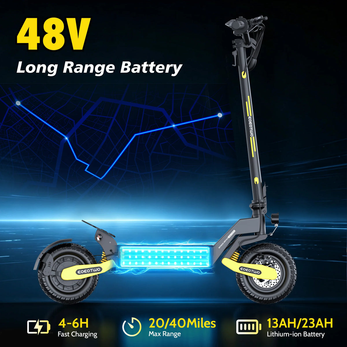 EOEOTWO 1200W Off-Road Electric Scooter