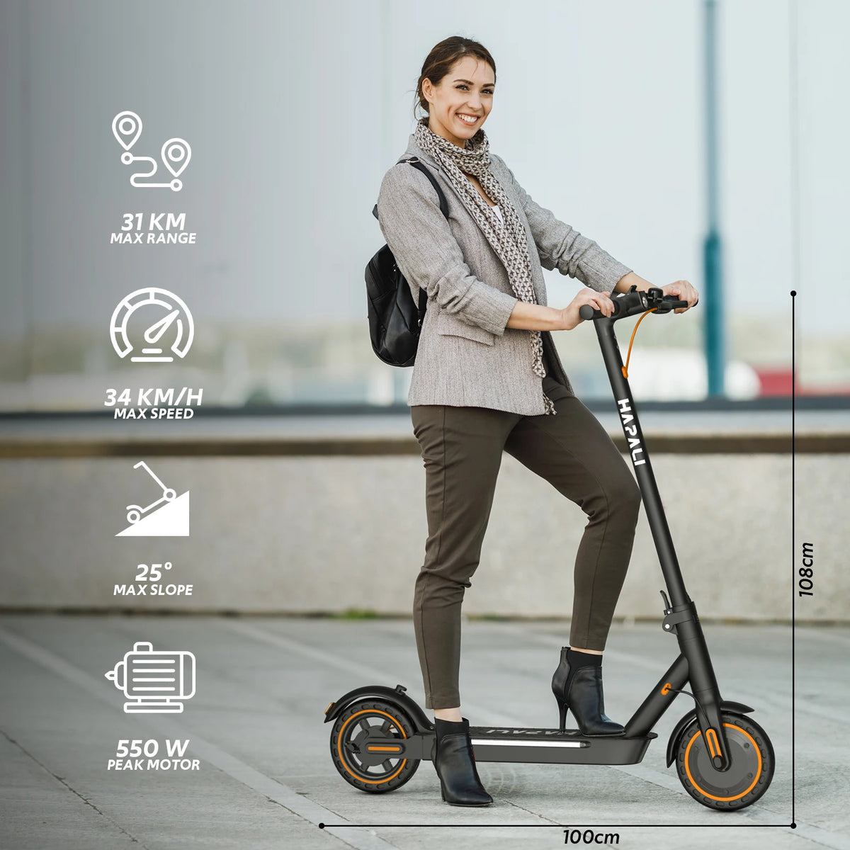 550W Commuter Electric Scooter
