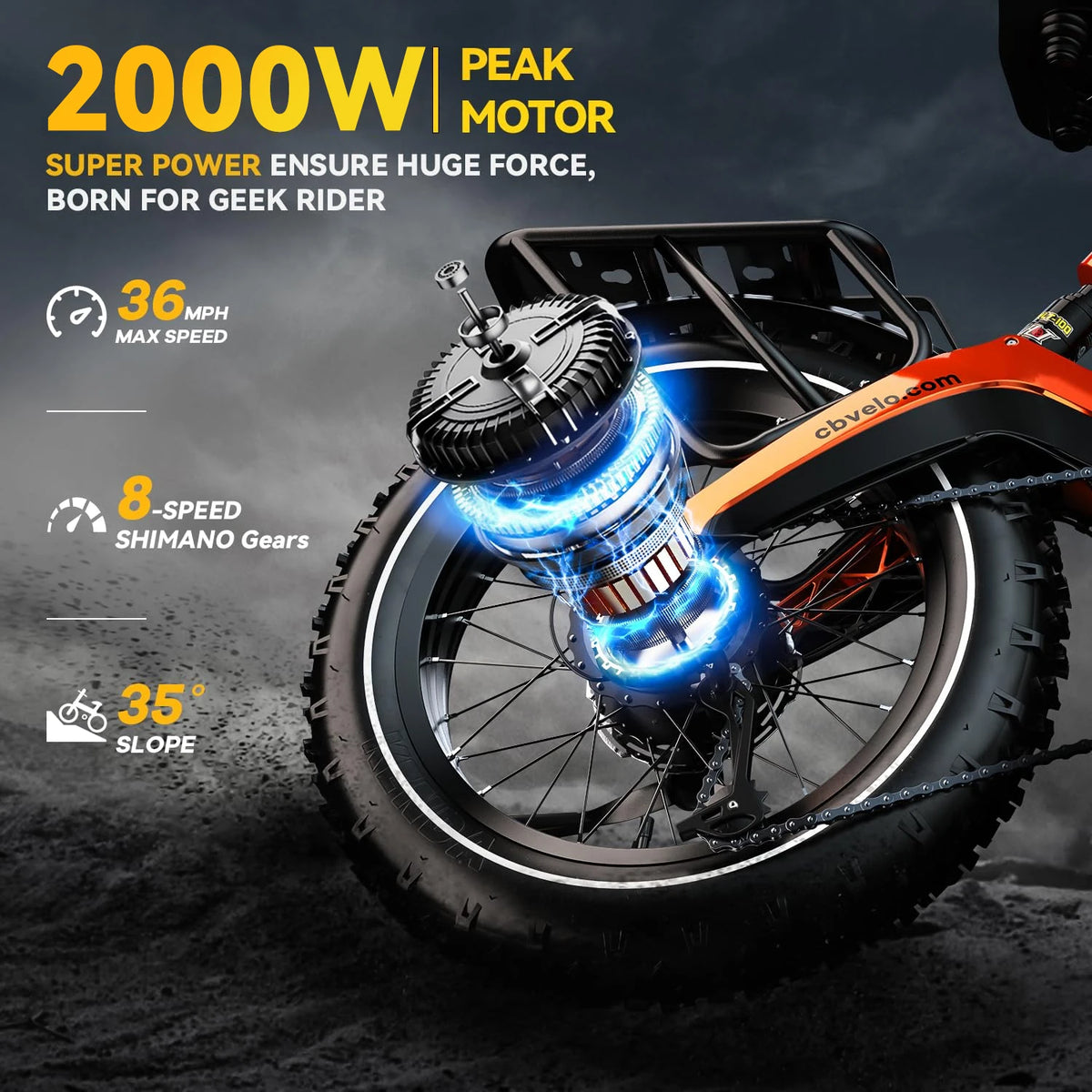 Cybervelo EK6 Fat Tire Electric Bike