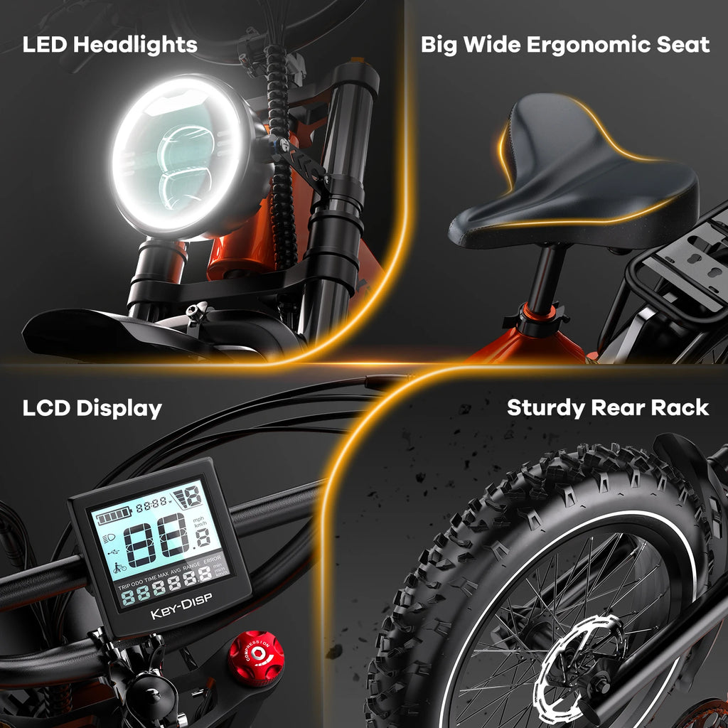 Cybervelo EK6 Fat Tire Electric Bike