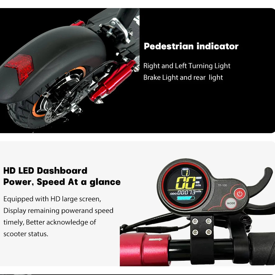 800W Long-Range Electric Scooter