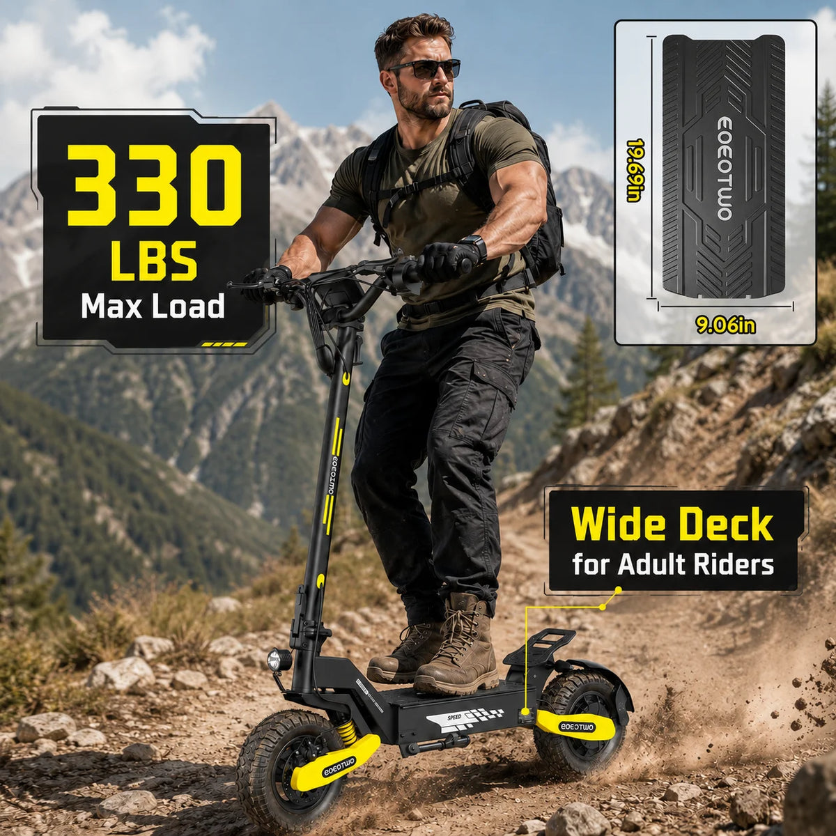 EOEOTWO 1200W Off-Road Electric Scooter